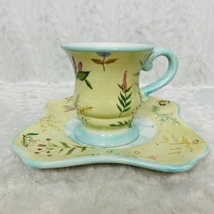 Capriware Cup Square Dessert Plate Beautiful